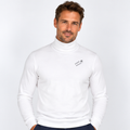 Christian №1 – Weißer Rollkragenpullover aus 100 % Baumwolle