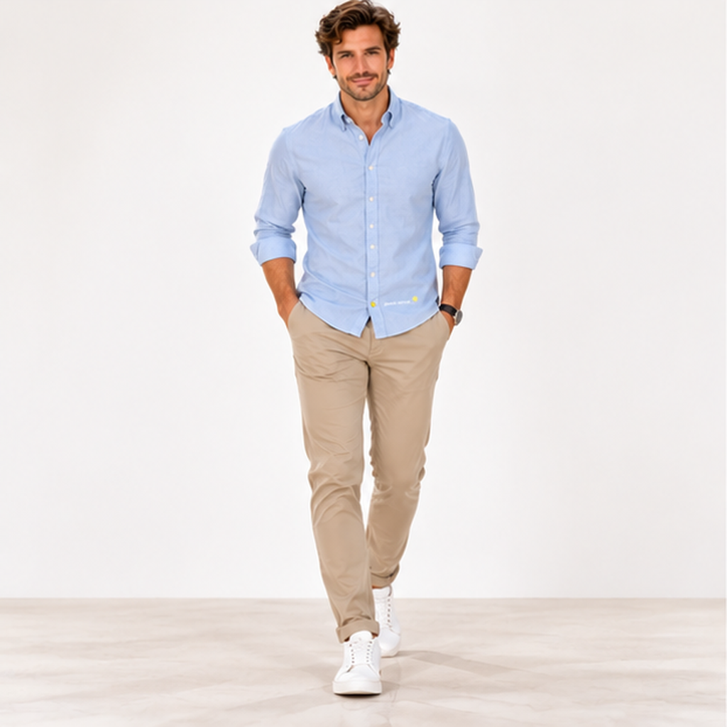 James №2 – Oxford-blaues Hemd