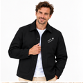 Hemdjacke №4 – Schwarz mit grauem Druck
