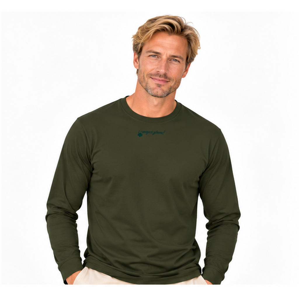 Mario №4 – Olivegrünes Langarm-T-Shirt