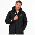 Parka №2 – Schwarz mit weißem Druck