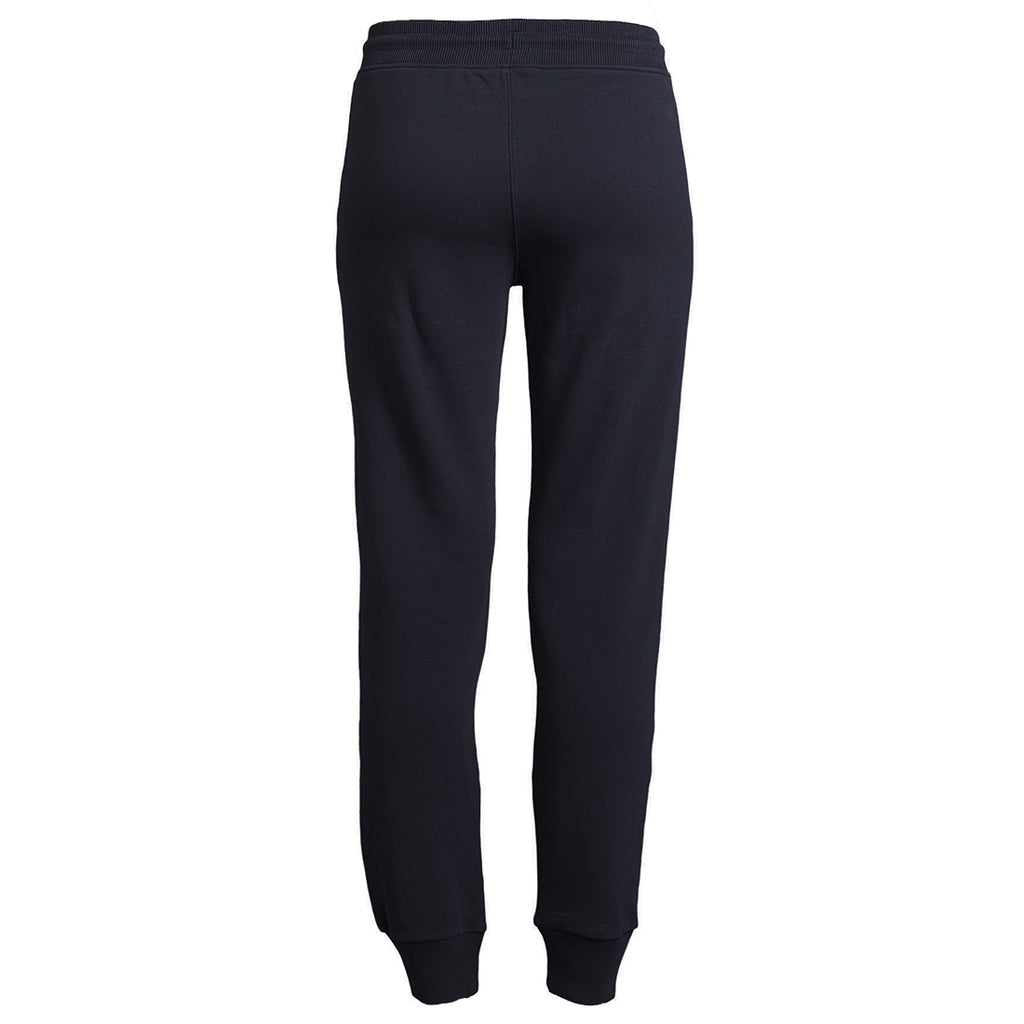 Stefanie №2 – Dunkelblaue Jogginghose mit weißem Druck