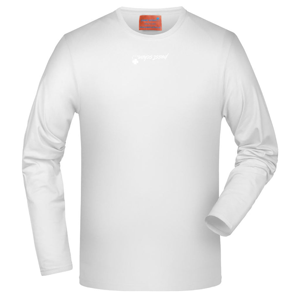 Mario №1 – Weißes Langarm-T-Shirt