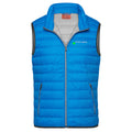 Daunengilet №3 – Blitzblau mit weiß-grüner Logostickerei