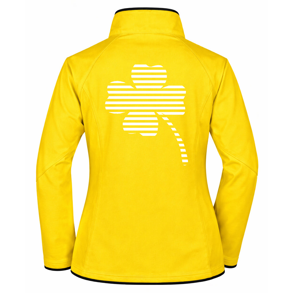 Sandra №3 | Klassisch geschnittene Softshelljacke mit reflektierendem Aufdruck