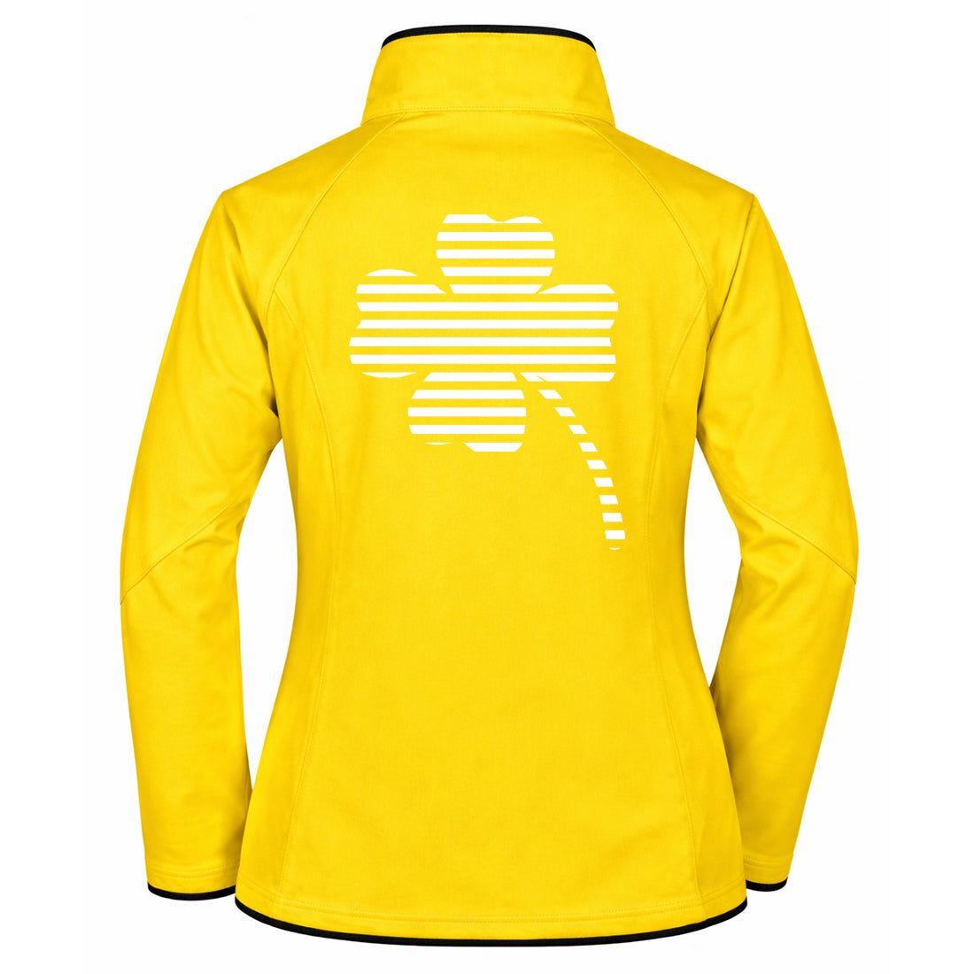 Sandra №3 | Klassisch geschnittene Softshelljacke mit reflektierendem Aufdruck