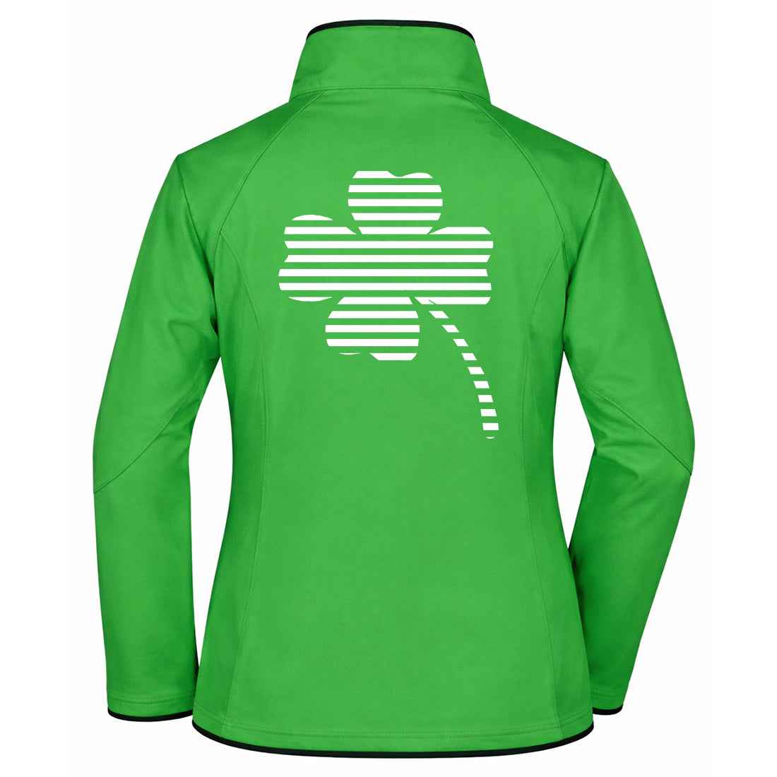 Sandra №2 | Klassisch geschnittene Softshelljacke mit reflektierendem Aufdruck