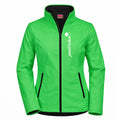 Sandra №2 | Klassisch geschnittene Softshelljacke mit reflektierendem Aufdruck