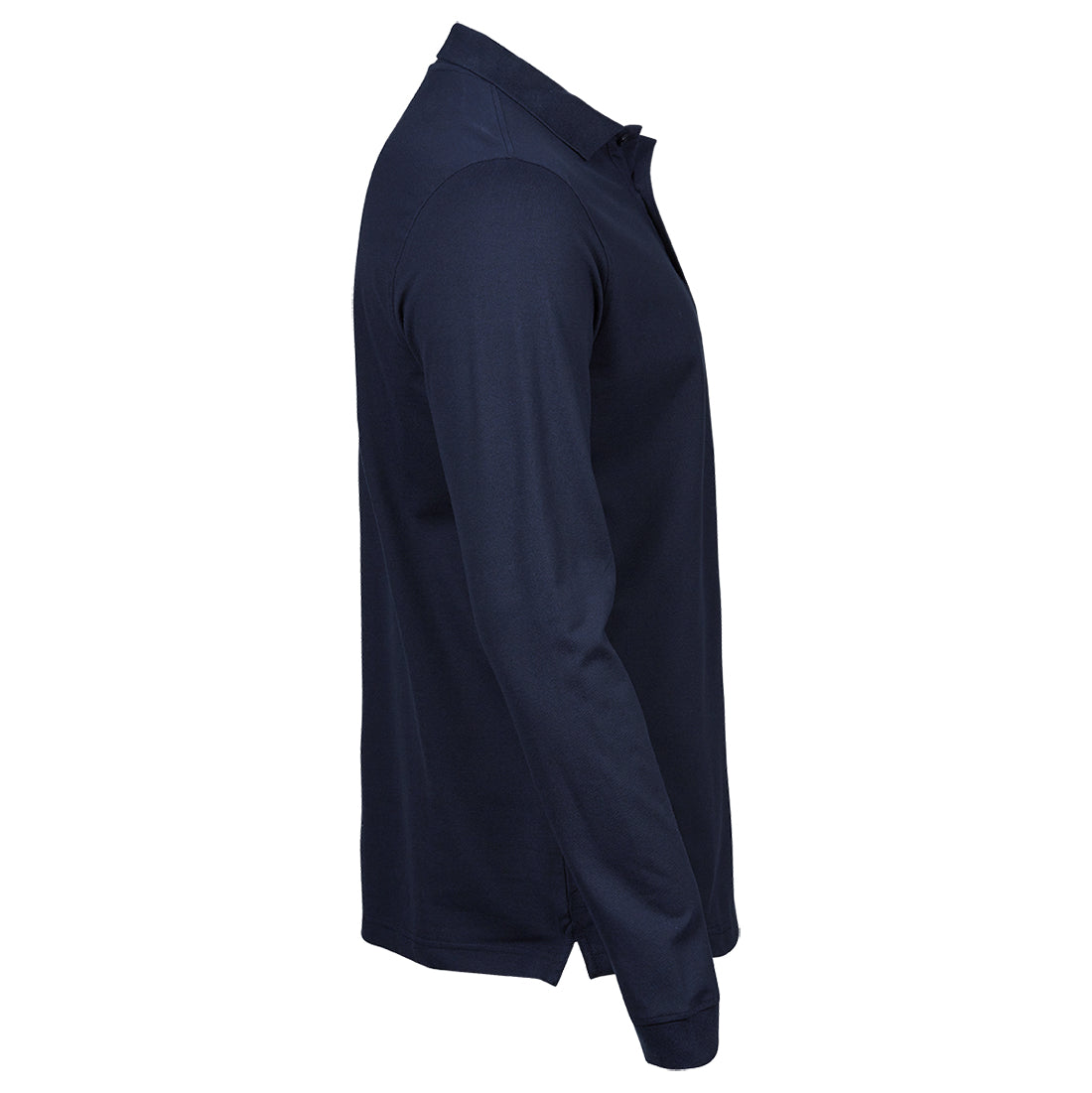 Clemens №3 | Leicht tailliert geschnittenes langarm Poloshirt