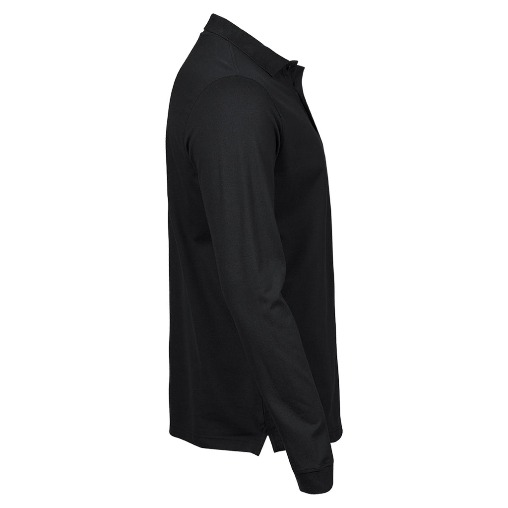 Clemens №2 | Leicht tailliert geschnittenes langarm Poloshirt