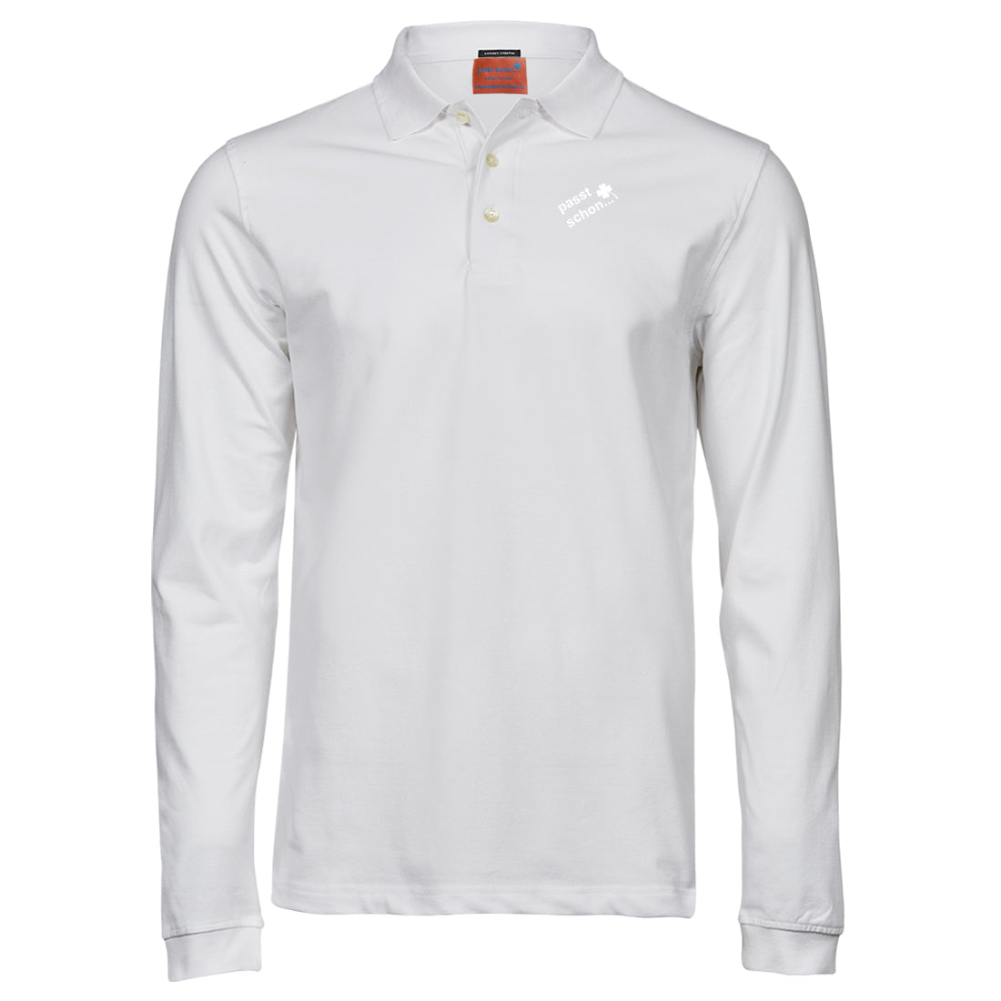 Clemens №1 | Leicht tailliert geschnittenes langarm Poloshirt