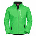 Klaus №2 – Grüne Softshelljacke mit reflektierendem Aufdruck