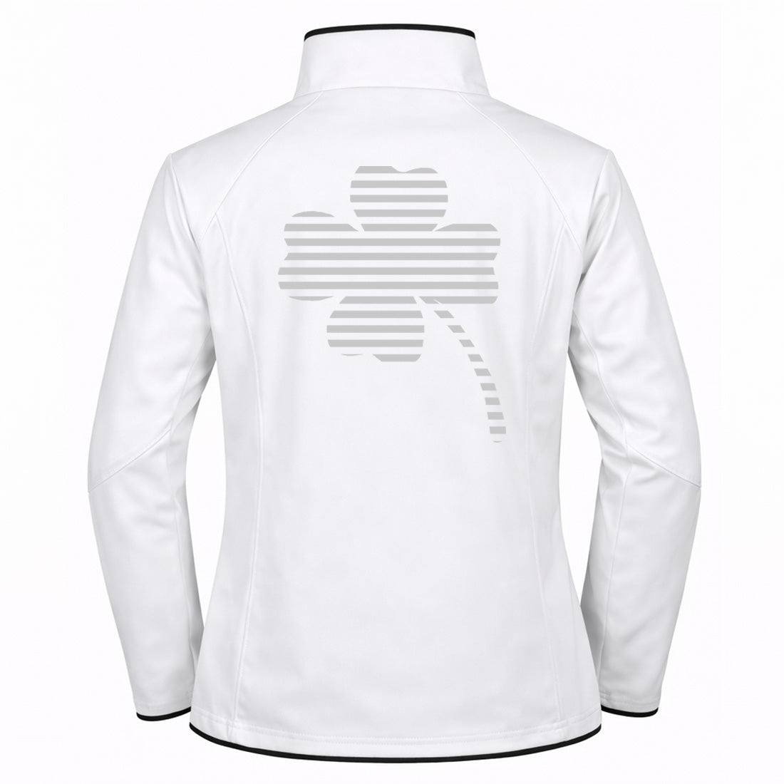 Klaus №4 | Klassisch geschnittene Softshelljacke mit reflektierendem Aufdruck