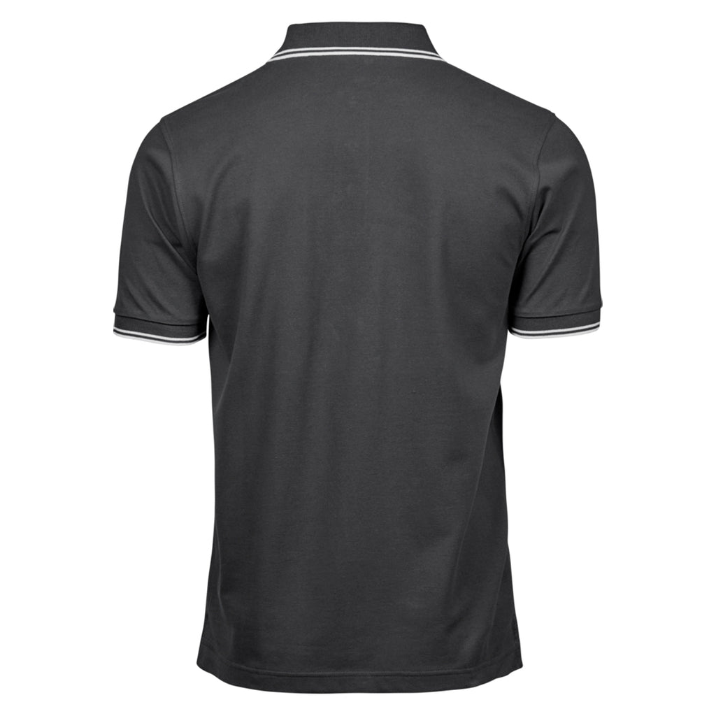 Phillip №3 – Dunkelgraues Poloshirt mit Streifendetails