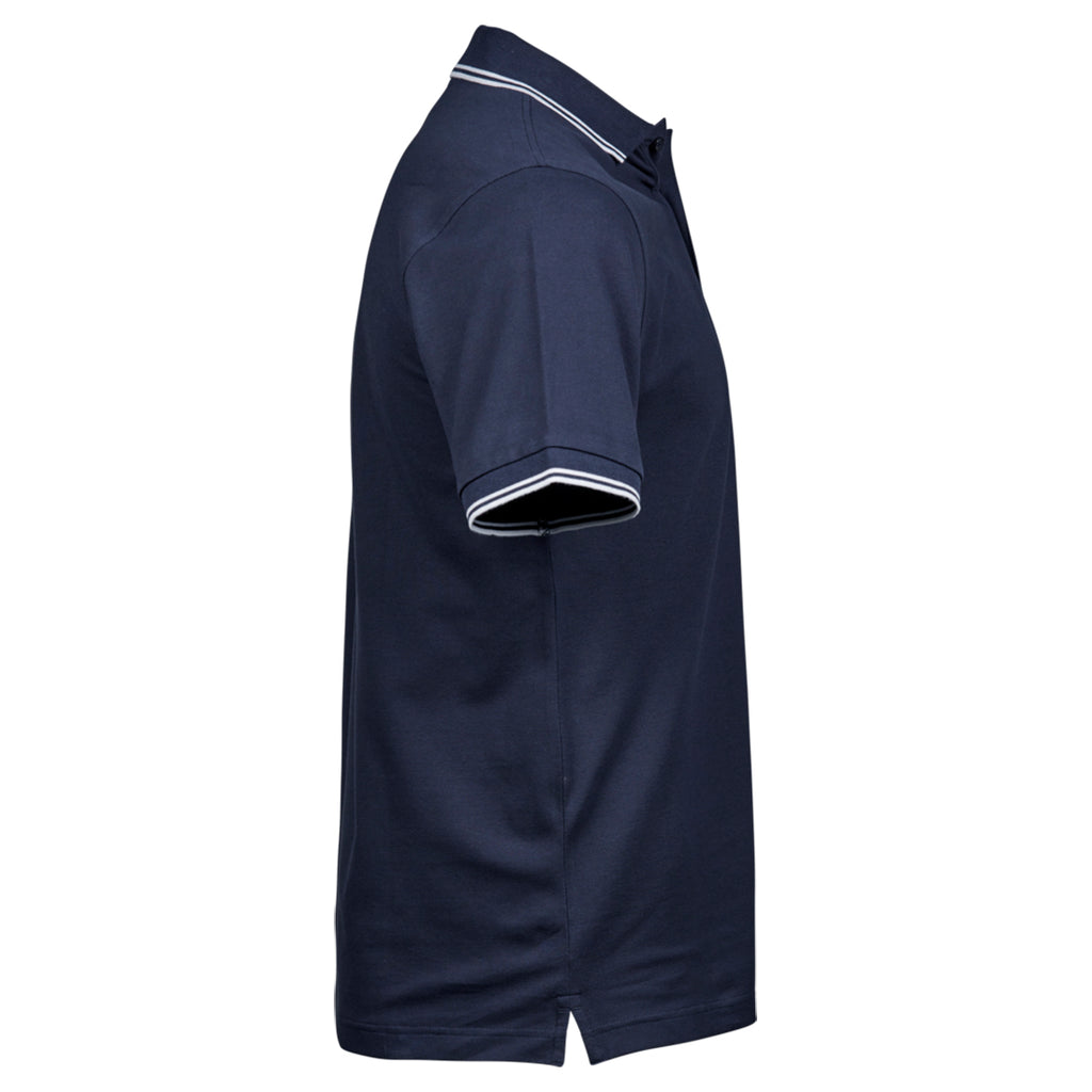Phillip №2 – Dunkelblaues Poloshirt mit Streifendetails