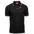 Phillip №4 – Schwarzes Poloshirt mit Streifendetails