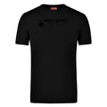 David №4 – Schwarzes T-Shirt mit Ton-in-Ton-Druck