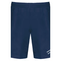 Andy №3 – Dunkelblaue Sport-Shorts mit weißer Logostickerei