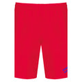 Andy №4 – Rote Sport-Shorts mit blauer Logostickerei