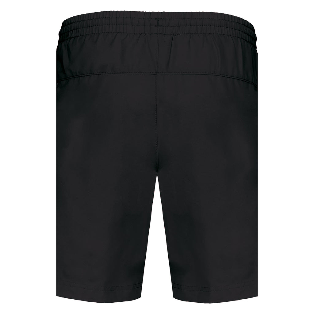 Andy №2 – Schwarze Sport-Shorts mit weißer Logostickerei