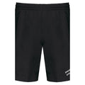 Andy №2 – Schwarze Sport-Shorts mit weißer Logostickerei