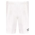 Andy №1 – Weiße Sport-Shorts mit schwarzer Logostickerei