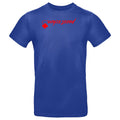 Gianni №4 – Blitzblaues T-Shirt mit verkehrtem Flockdruck