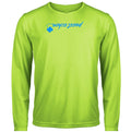Rafa №6 – Giftgrünes Langarm-Funktionsshirt mit blauem verkehrtem Druck