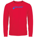 Rafa №7 – Rotes Langarm-Funktionsshirt mit blauen verkehrtem Druck