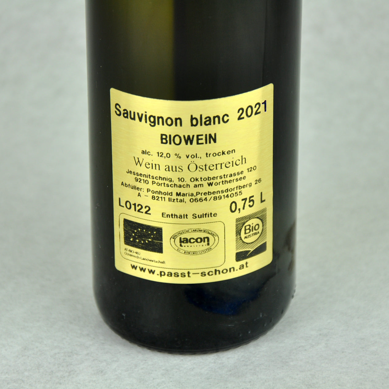 BIO Weißwein - Sauvignon Blanc - №3 - Kiste
