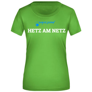 HETZ AM NETZ | Damen kurzarm Funktionsshirt