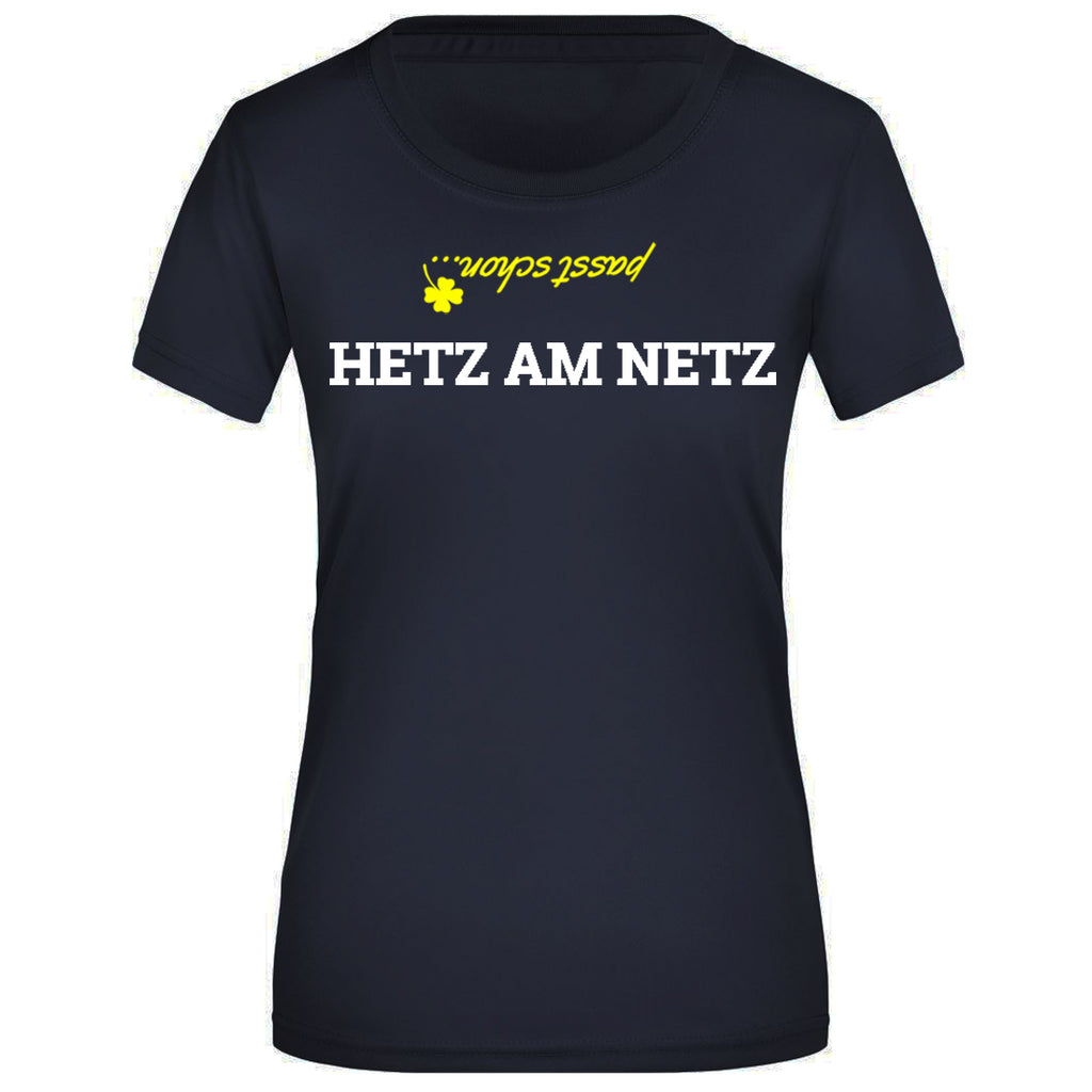 HETZ AM NETZ | Damen kurzarm Funktionsshirt