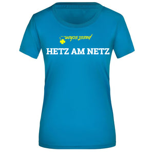 HETZ AM NETZ | Damen kurzarm Funktionsshirt