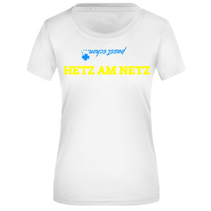 HETZ AM NETZ | Damen kurzarm Funktionsshirt