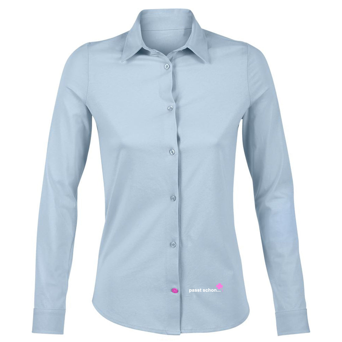 Monika №4 | Tailliert geschnittene Jersey Bluse