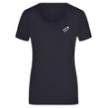 Angi №3 – Dunkelblaues T-Shirt mit weißer Logostickerei