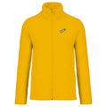 Hermann №10 – Gelbe Fleecejacke mit blauer Logostickerei