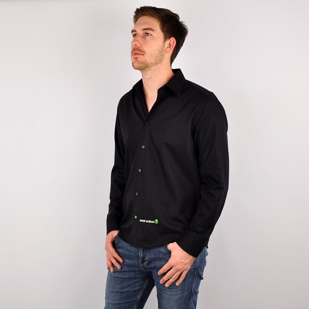 Leo №2 | Kurz und tailliert geschnittenes langarm Hemd