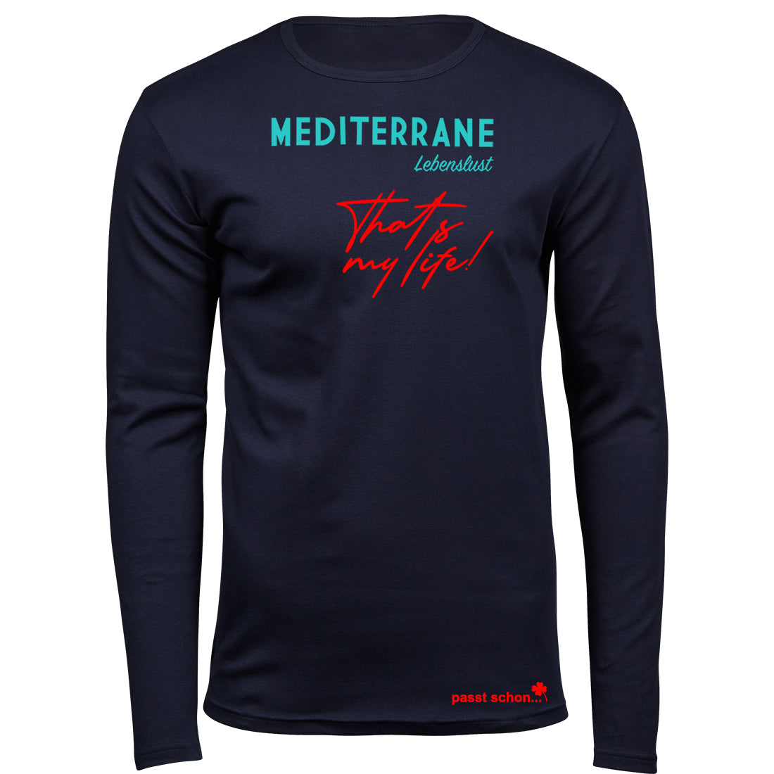 MEDITERRAN Men №5 – Dunkelblaues Langarm T-Shirt