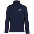 Hermann №3 – Dunkelblaue Fleecejacke mit weißer Logostickerei