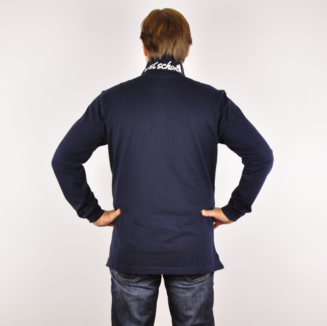 Clemens №3 | Leicht tailliert geschnittenes langarm Poloshirt