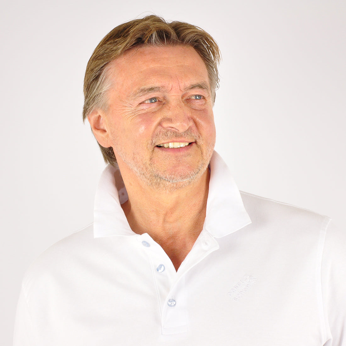 Clemens №1 | Leicht tailliert geschnittenes langarm Poloshirt