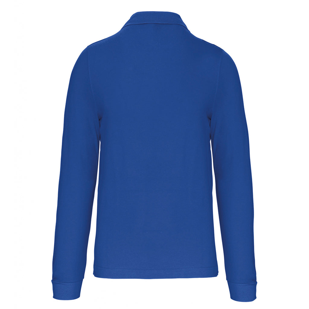 Harald №4 – Royalblaues Langarm-Poloshirt