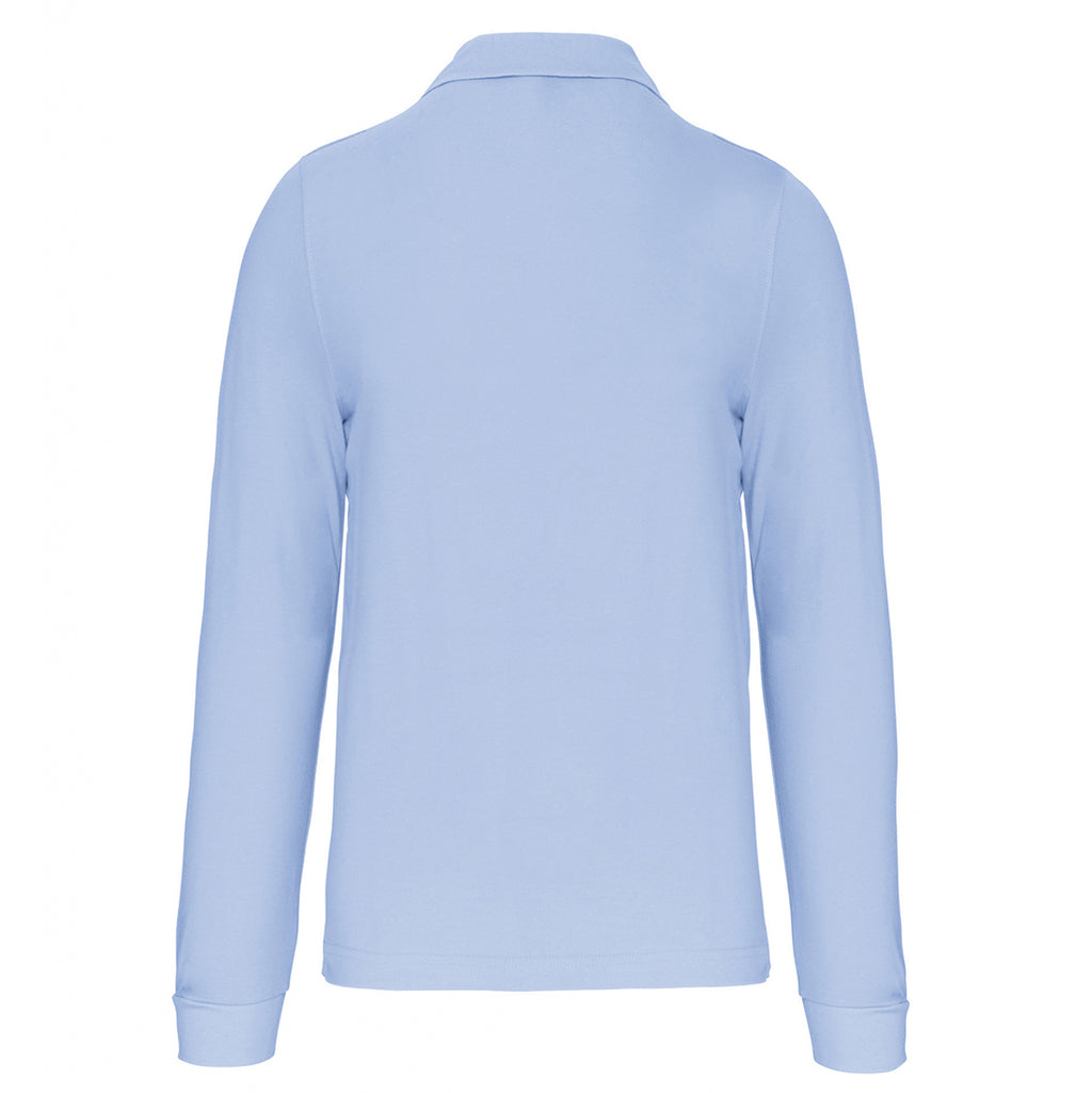 Harald №5 – Hellblaues Langarm-Poloshirt