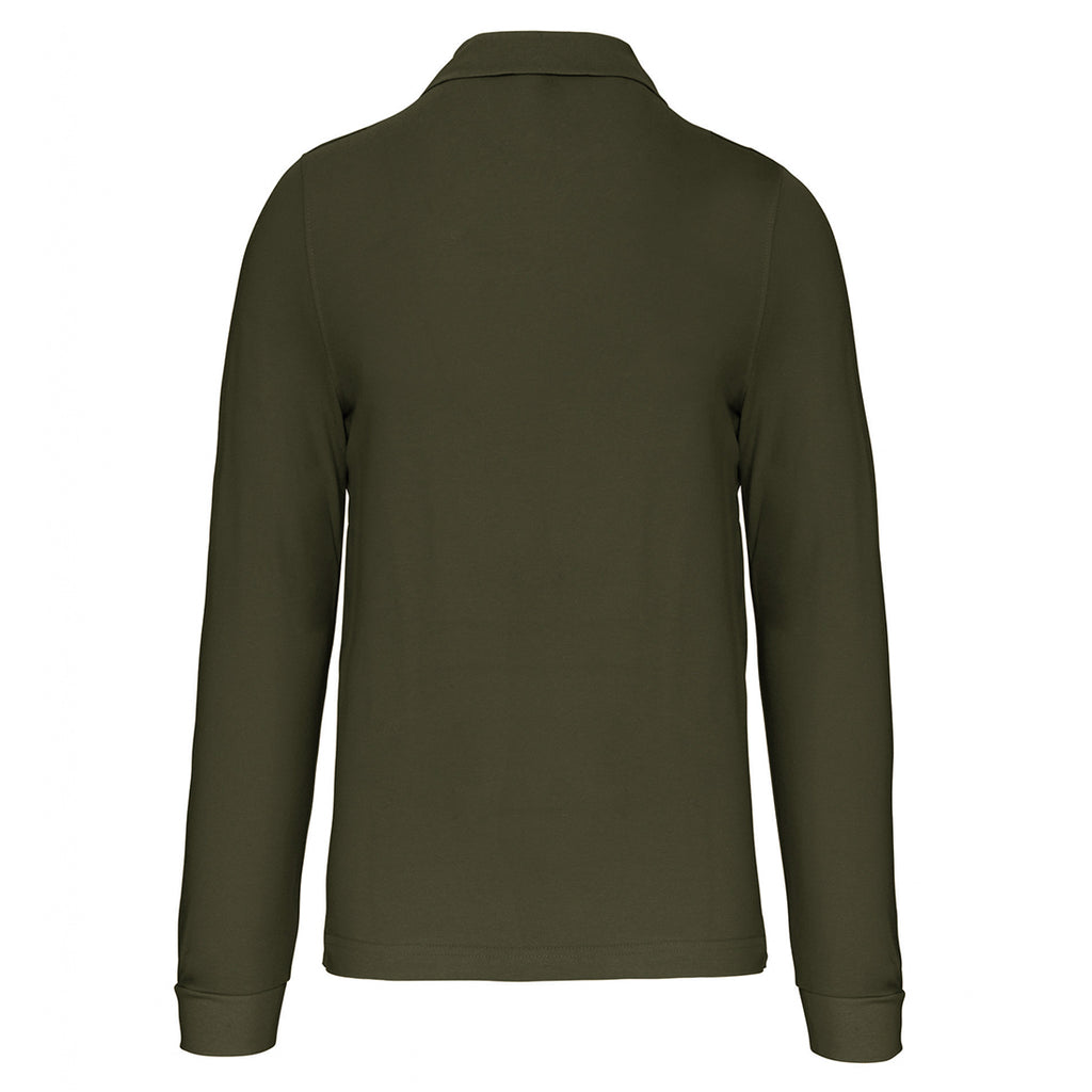 Harald №7 – Khaki Langarm-Poloshirt