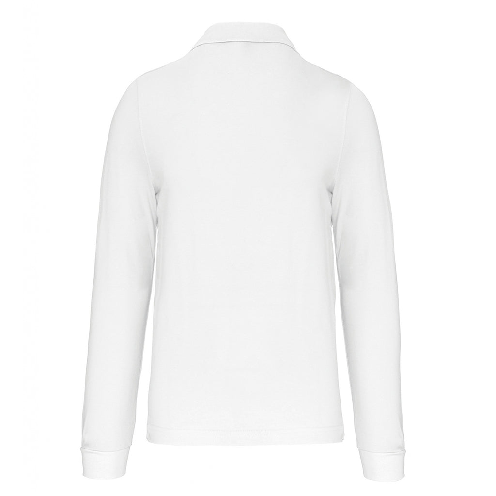 Harald №1 – Weißes Langarm-Poloshirt