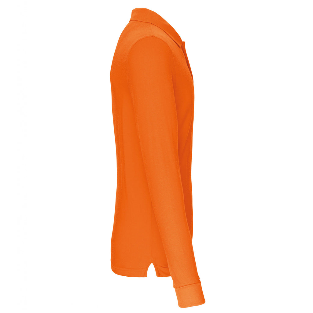Harald №9 – Oranges Langarm-Poloshirt