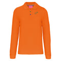 Harald №9 – Oranges Langarm-Poloshirt