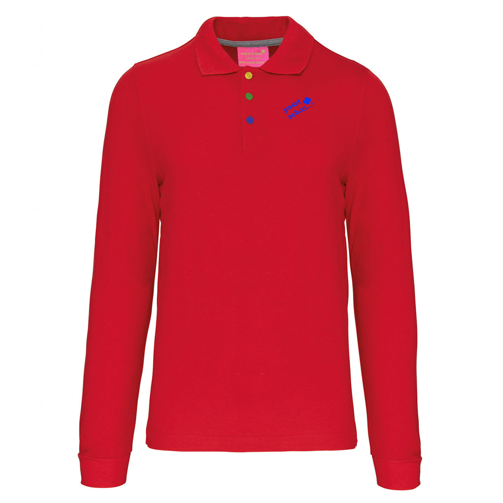 Harald №8 – Rotes Langarm-Poloshirt