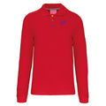 Harald №8 – Rotes Langarm-Poloshirt